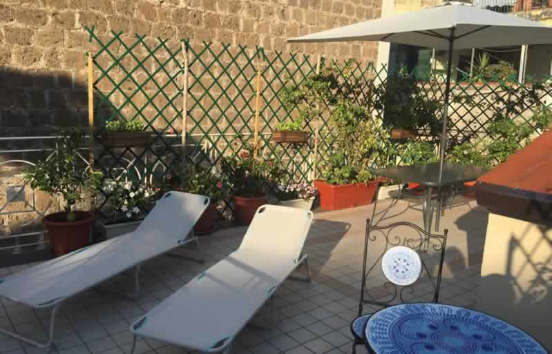 Equipped Solarium Terrace, Our holiday home